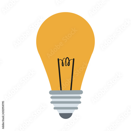 Light bulb symbol vector illustration graphic design