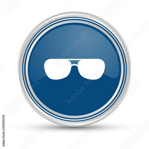 Blauer Button - Sonnenbrille