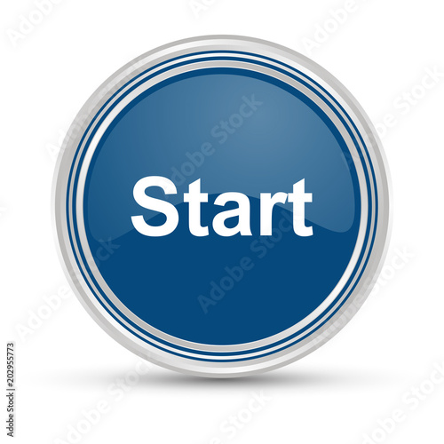 Blauer Button - Start