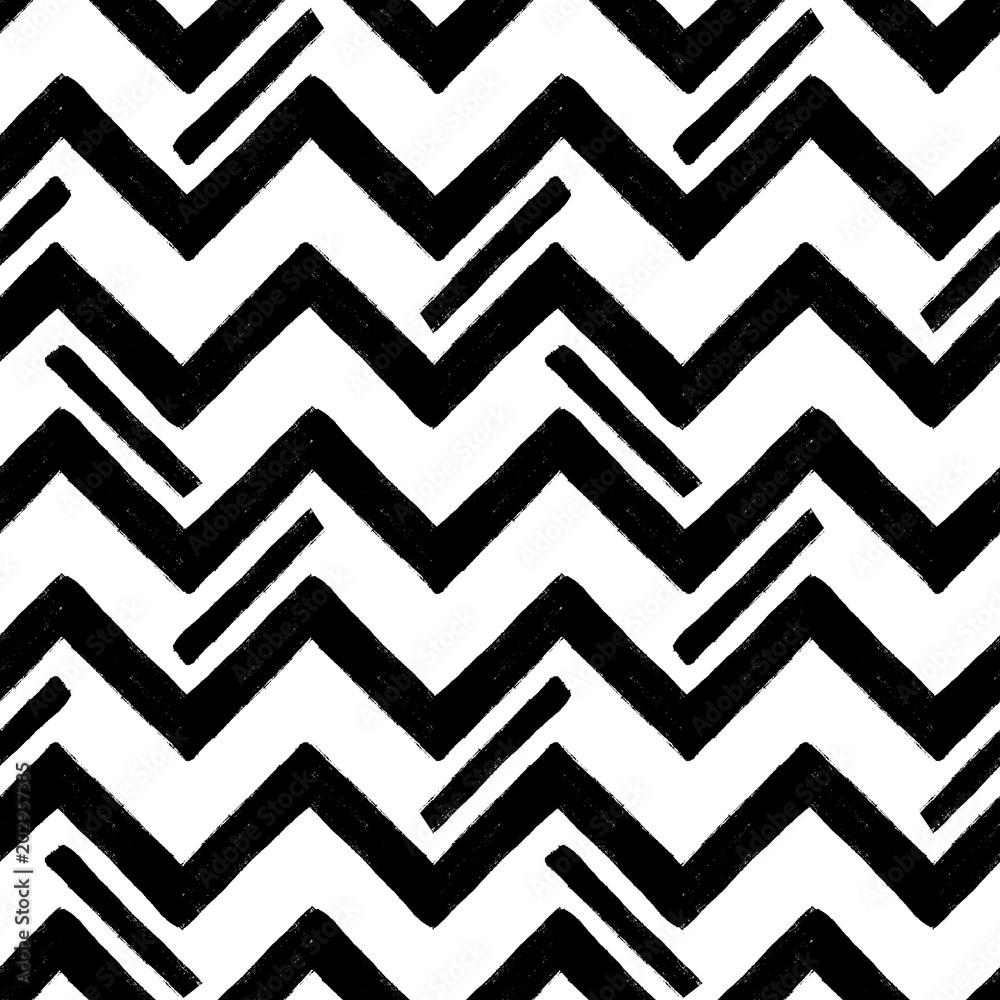 Hand drawn textured zig zag seamless pattern. Vector ilustration. Hand drawn textured zig zag seamless pattern. Vector ilustration.