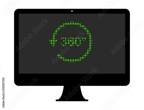 Pixel Icon PC - 360 Grad - VR