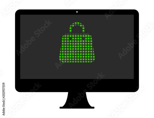 Pixel Icon PC - Tasche