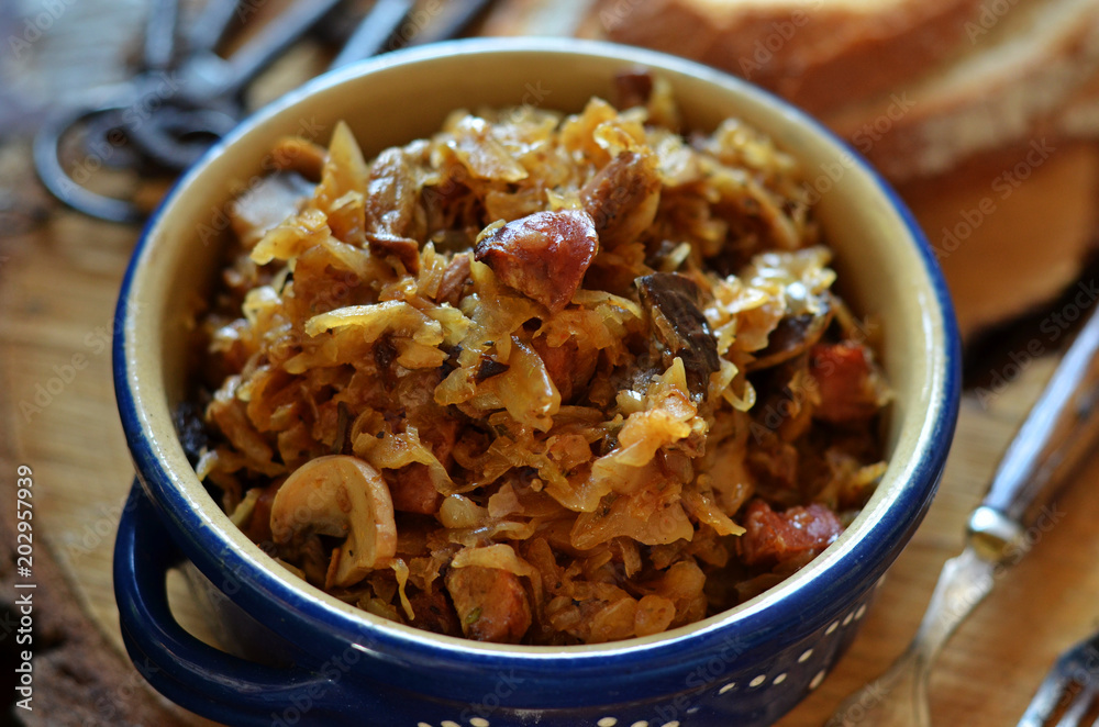 Bigos - traditional Polish Easter and Christmas dish. Bigos - traditional Polish Easter and Christmas dish.