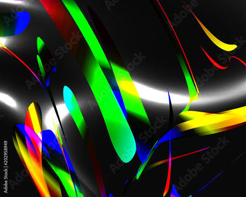 Abstract vector background composed of simple elements