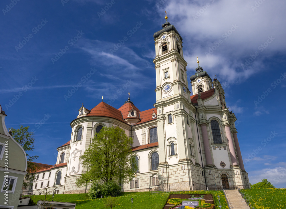 Basilica of the Benedictine Abbey in Ottobeuren, Swabia, Germany