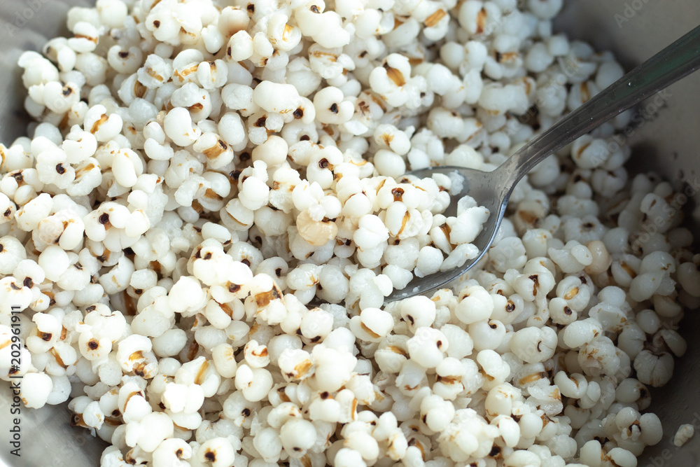 Boiled millet grains valuable Boiled millet grains valuable