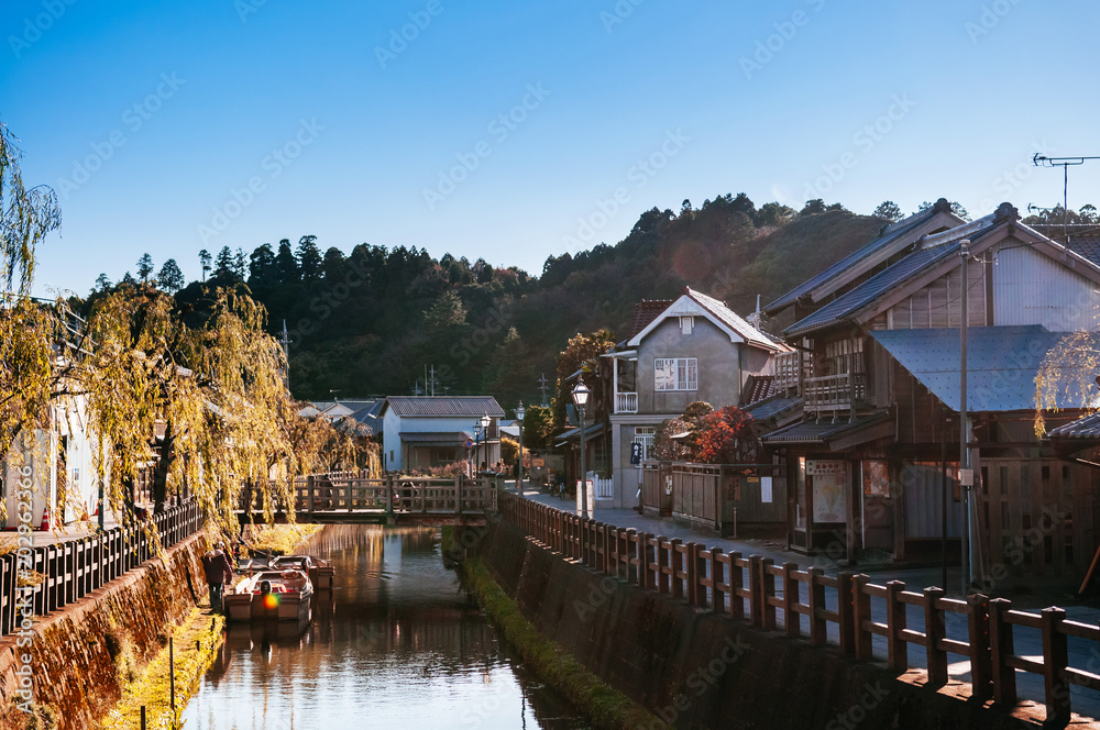 Φωτογραφία Old vintage Japanese house and Onagawa river in Sawara, Katori, Chiba