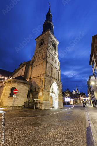 Church in Sint Truiden at dawn photo