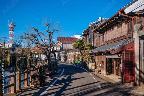 Old vintage Japanese house in Sawara, Katori, Chiba