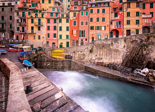 View on the colorful houses...