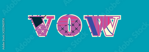 Vow Concept Word Art Illustration