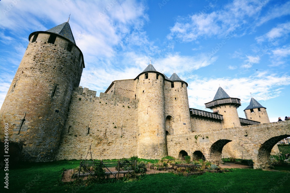 Carcassonne, Languedoc-Roussillon, France - Medieval Castle