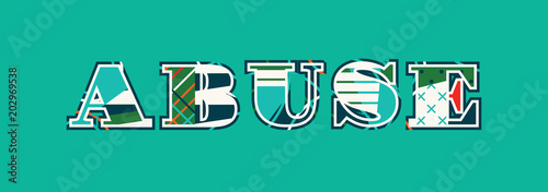 Abuse Concept Word Art Illustration