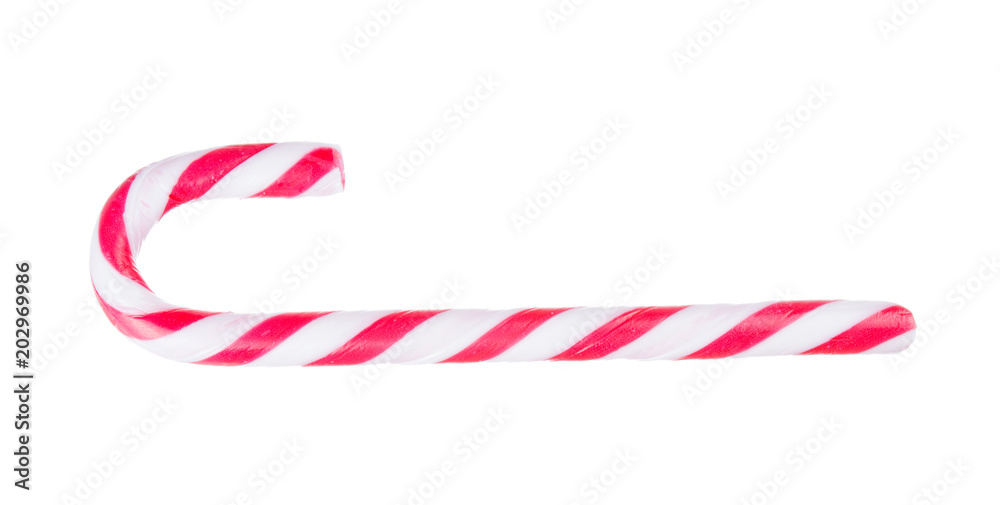 Tasty Candy cane isolated on white background Tasty Candy cane isolated on white background