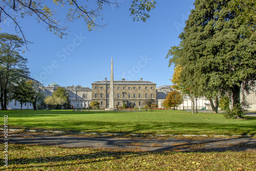 Dublin, Ireland, 27 October 2012: Buildings and Street View