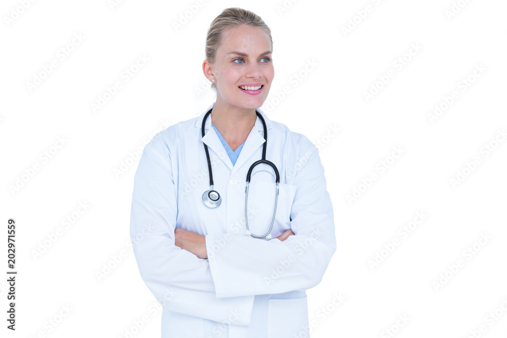 image of doctor smiling with arms crossed image of doctor smiling with arms crossed