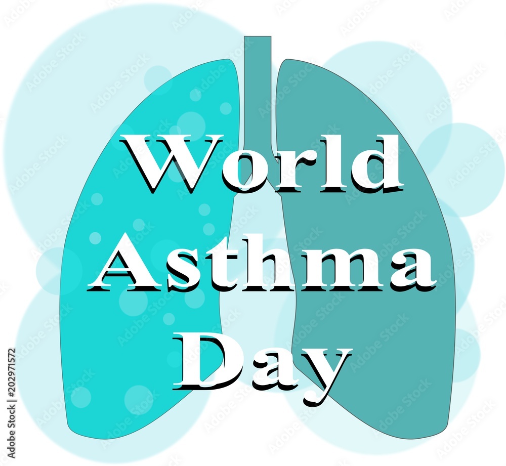 Vector illustration of a Banner for World Asthma Day