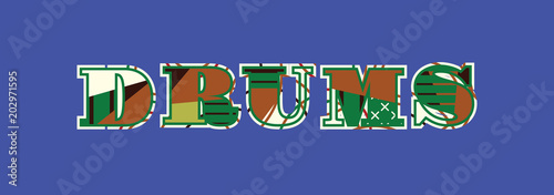 Drums Concept Word Art Illustration