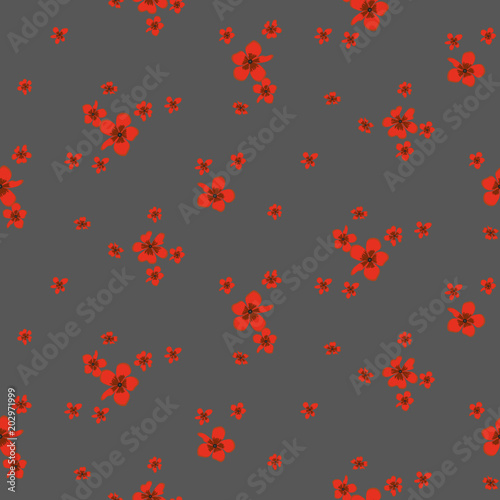 Fashionable pattern in small flowers. Floral seamless background for textiles, fabrics, covers, wallpapers, print, gift wrapping and scrapbooking. Raster copy. © Hanna Frolova