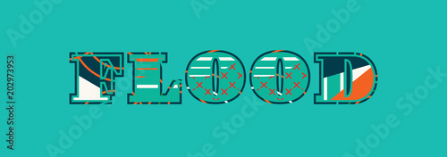 Flood Concept Word Art Illustration