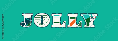 Jolly Concept Word Art Illustration