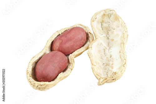 peanuts in peel isolated