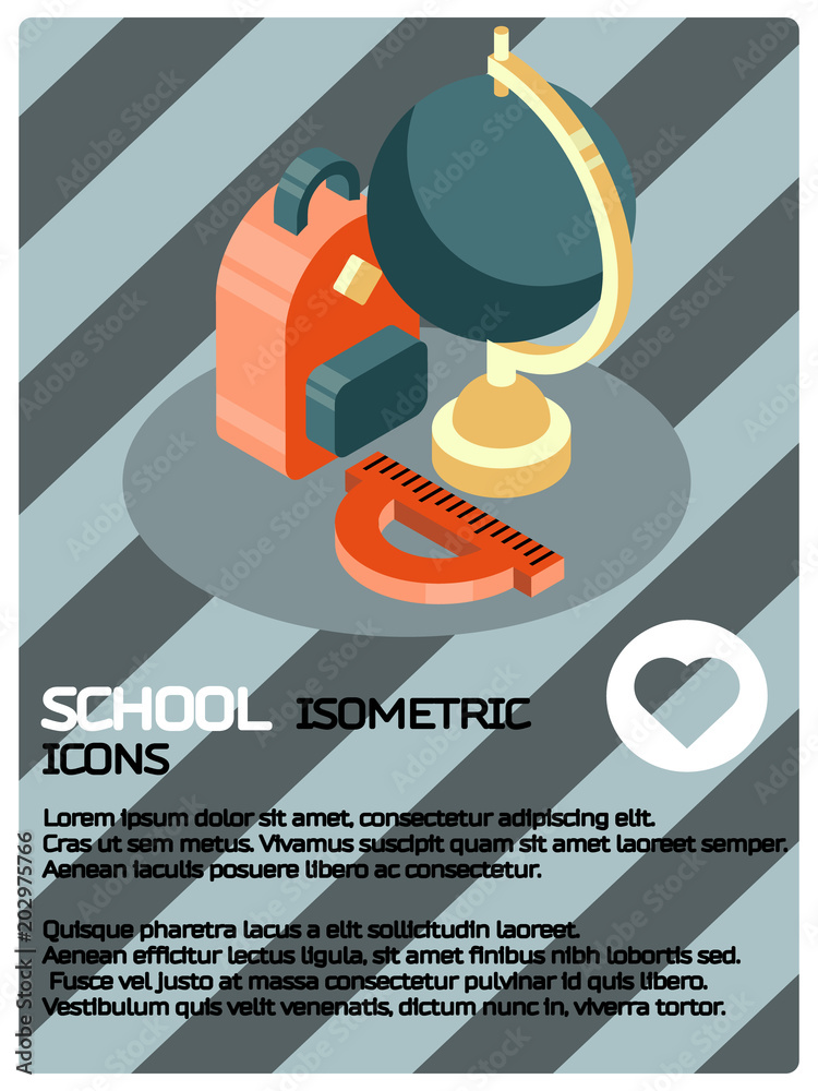 custom made wallpaper toronto digitalSchool color isometric poster