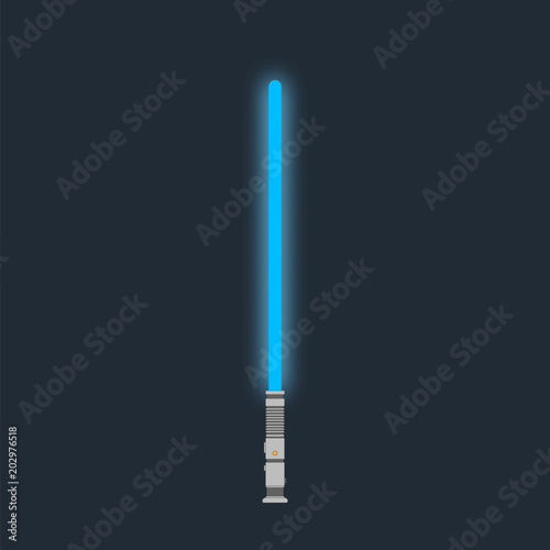 Lightsaber. Futuristic laser weapon sci-fi light saber
