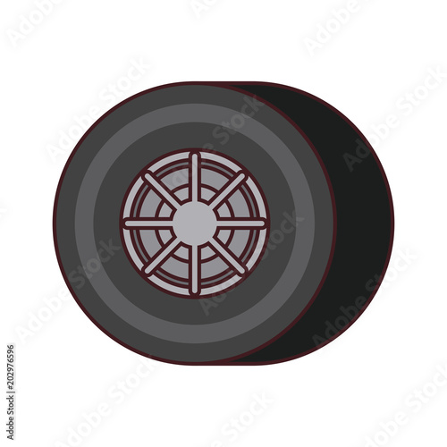 isometric car wheel icon vector illustration design