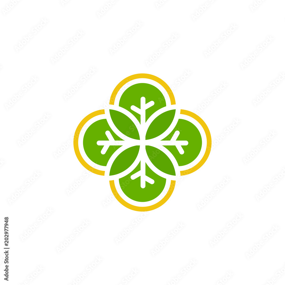 natural leaf logo template vector illustration natural leaf logo template vector illustration