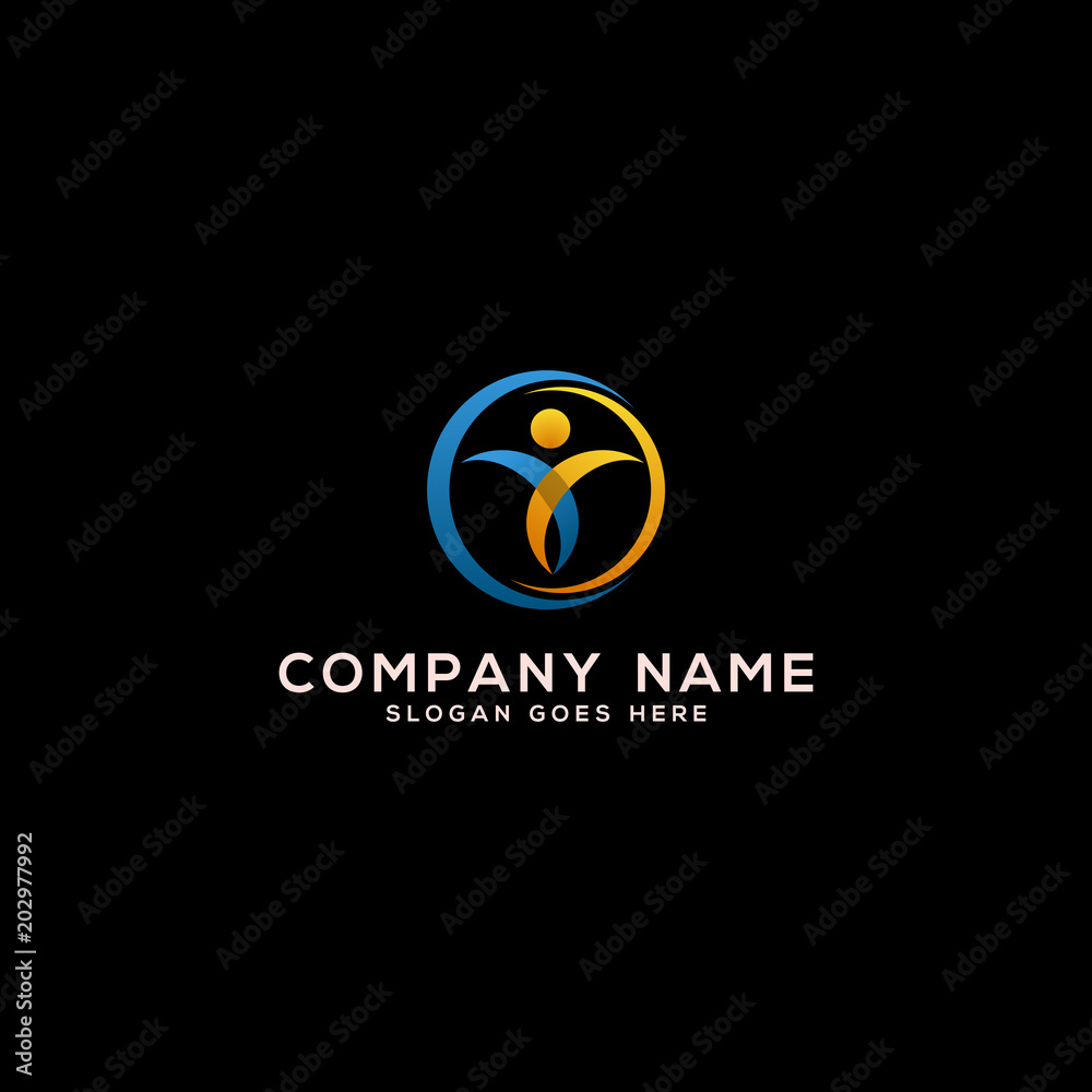 people business logo template - Vector illustration people business logo template - Vector illustration