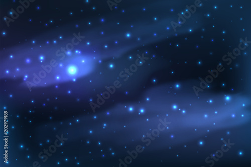 Starry in the night sky background