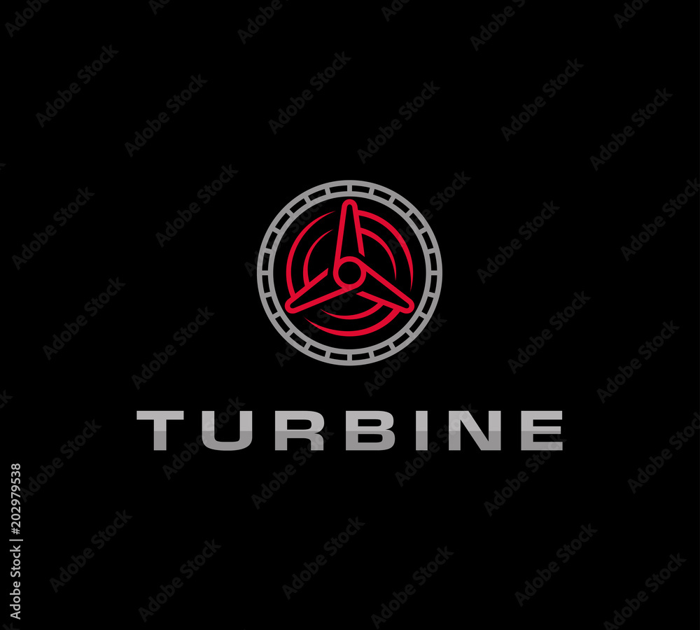 Turbine, turbine vector for logo concept  - Vector illustration download