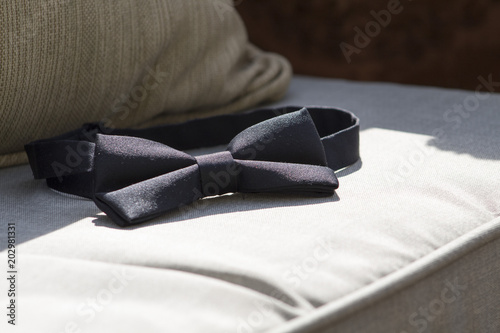 Tuxedo Bow Tie On Bench