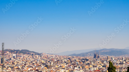 View of Barcelona skyline