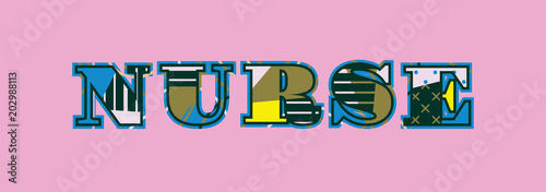 Nurse Concept Word Art Illustration