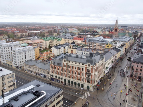 Panoramic image of Orebro town Sweden