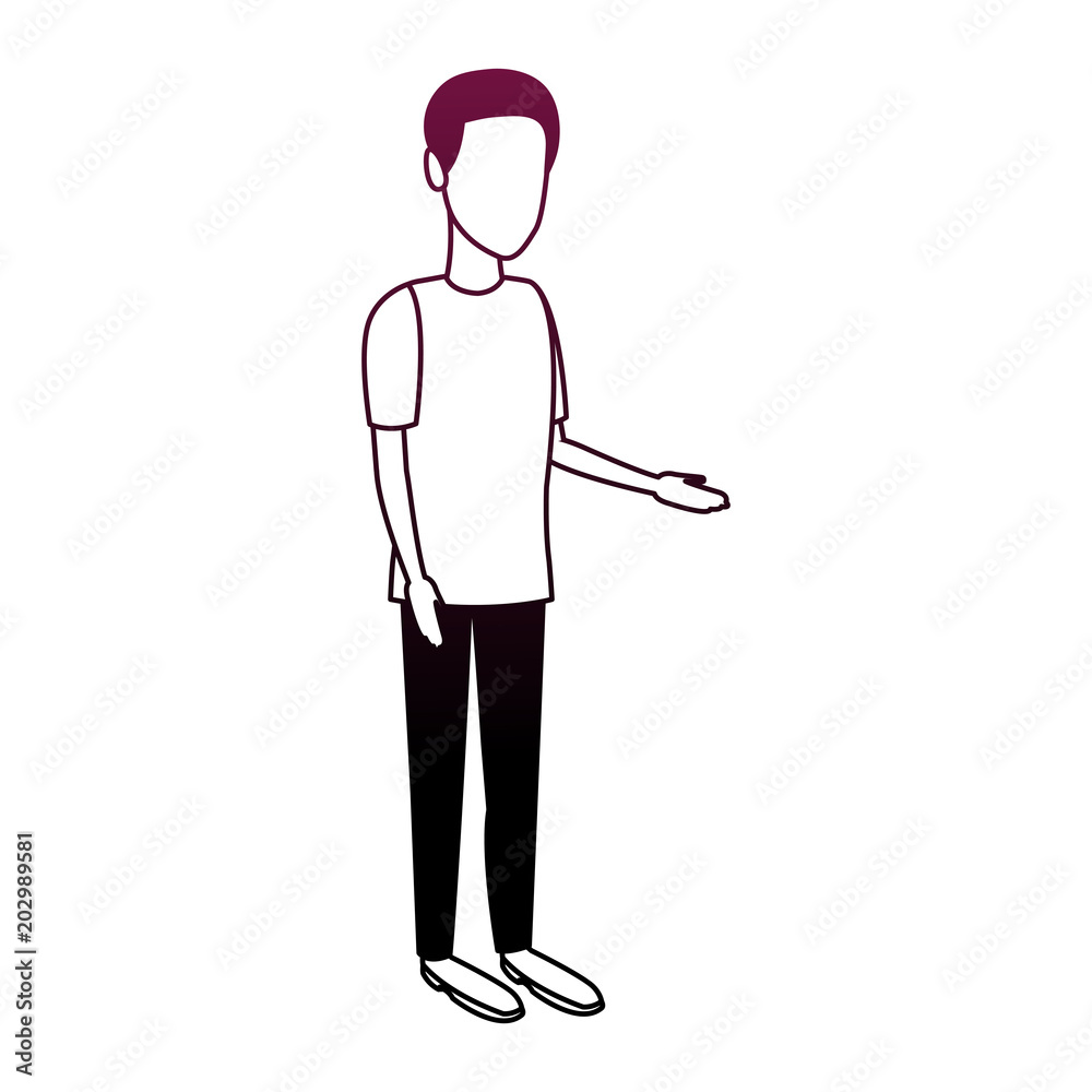 Young man cartoon vector illustration graphic design Young man cartoon vector illustration graphic design