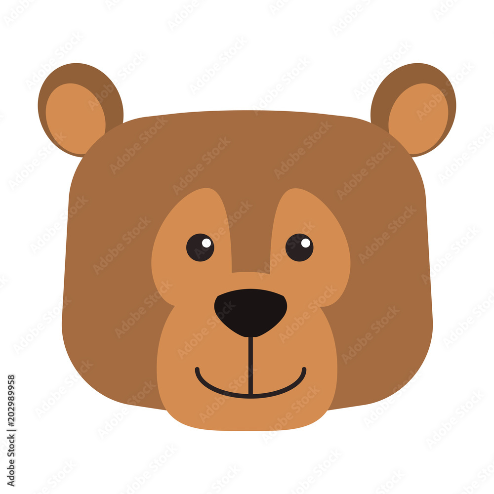 Bear head wild animal vector illustration graphic design Bear head wild animal vector illustration graphic design