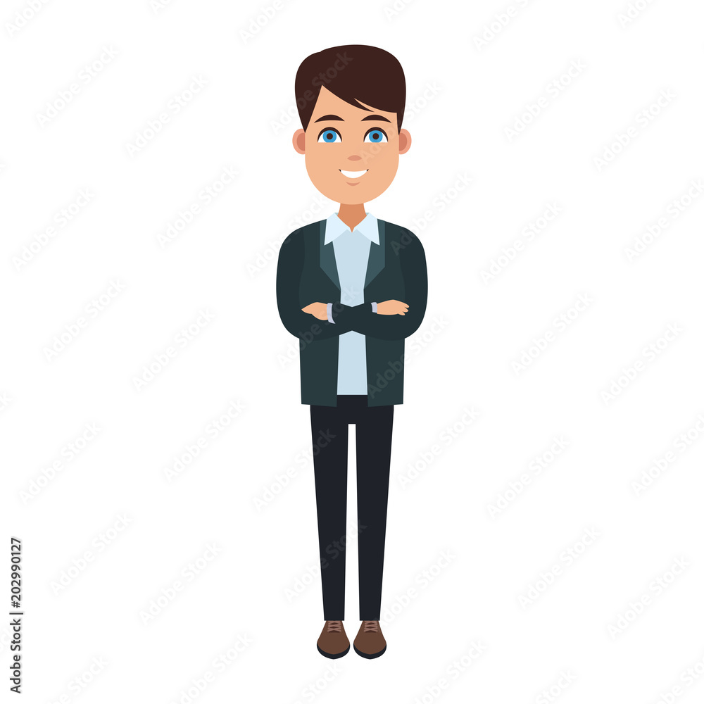 Young businessman cartoon vector illustration graphic design Young businessman cartoon vector illustration graphic design