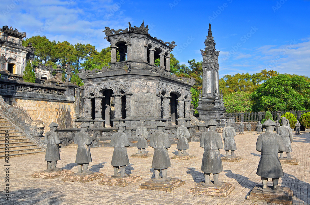 Fototapeta premium Tomb of Emperor Khai Dinh in Hue, Vietnam.