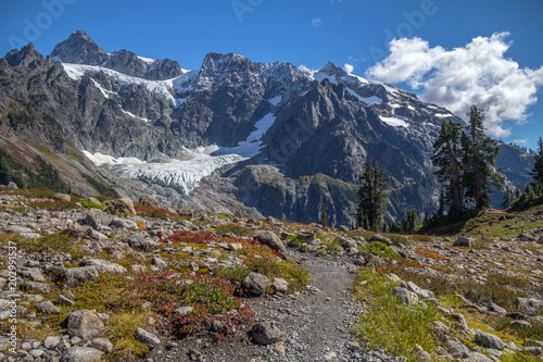 Mount Shuksan from Lake Ann Trail in September.