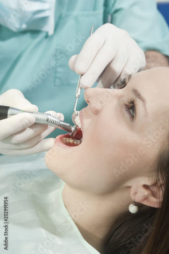 Close up of a dental procedure