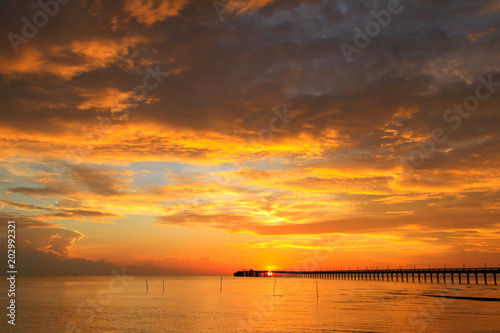 Beautiful sky on twilight time for background 