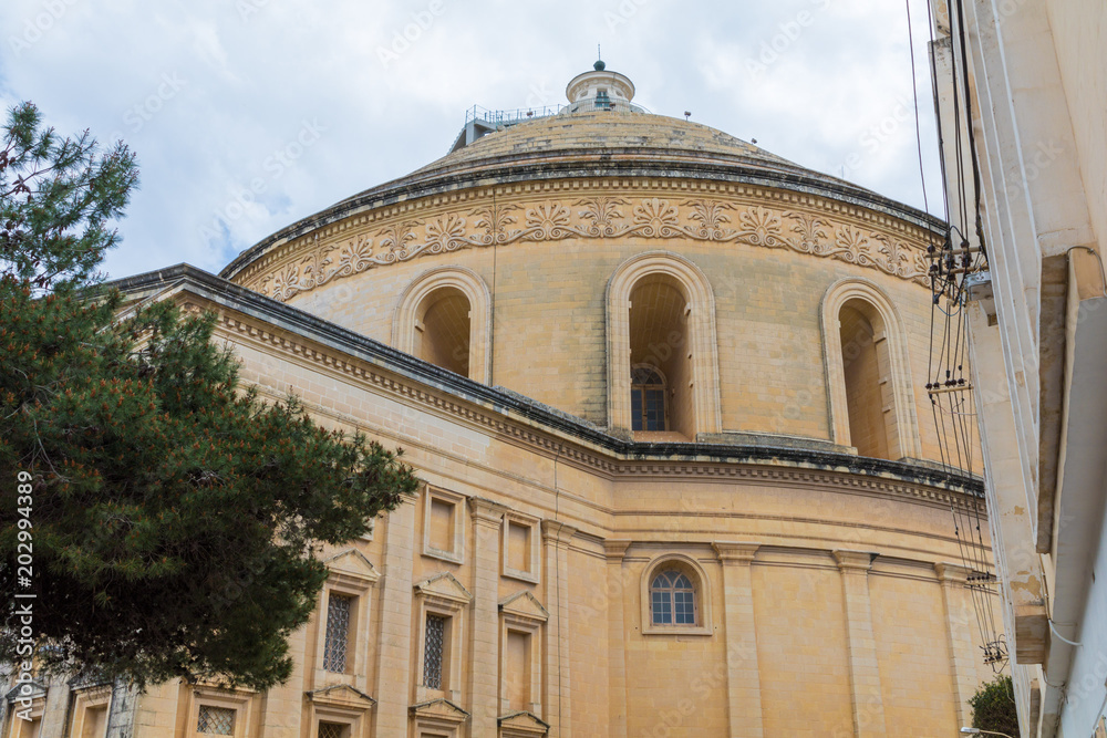 Mosta Rotunda Dome, The Parish Church of the Assumption of Mary,  Roman Catholic parish church, Mosta, Malta, EU, April 2017