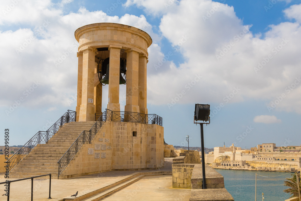 World War II Siege Bell War Memorial, Valletta, Malta, June 2017
