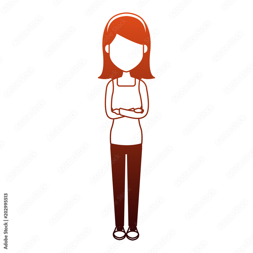 Young woman cartoon with casual clothes vector illustration graphic design Young woman cartoon with casual clothes vector illustration graphic design