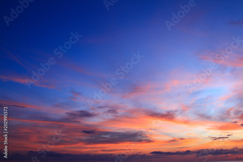 Fototapeta Naklejka Na Ścianę i Meble -  Beautiful sky on twilight time for background