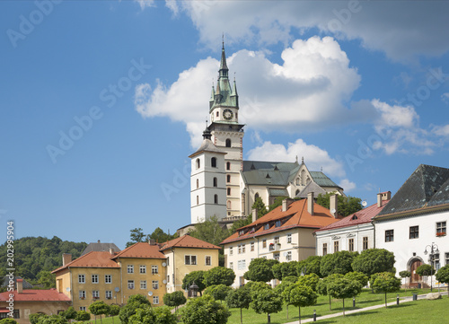 Kremnica - The outlook to castle and St. Catherine church and the town.