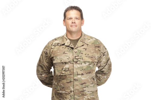 Slika na platnu U.S. Army Soldier, Sergeant. Parade Rest.